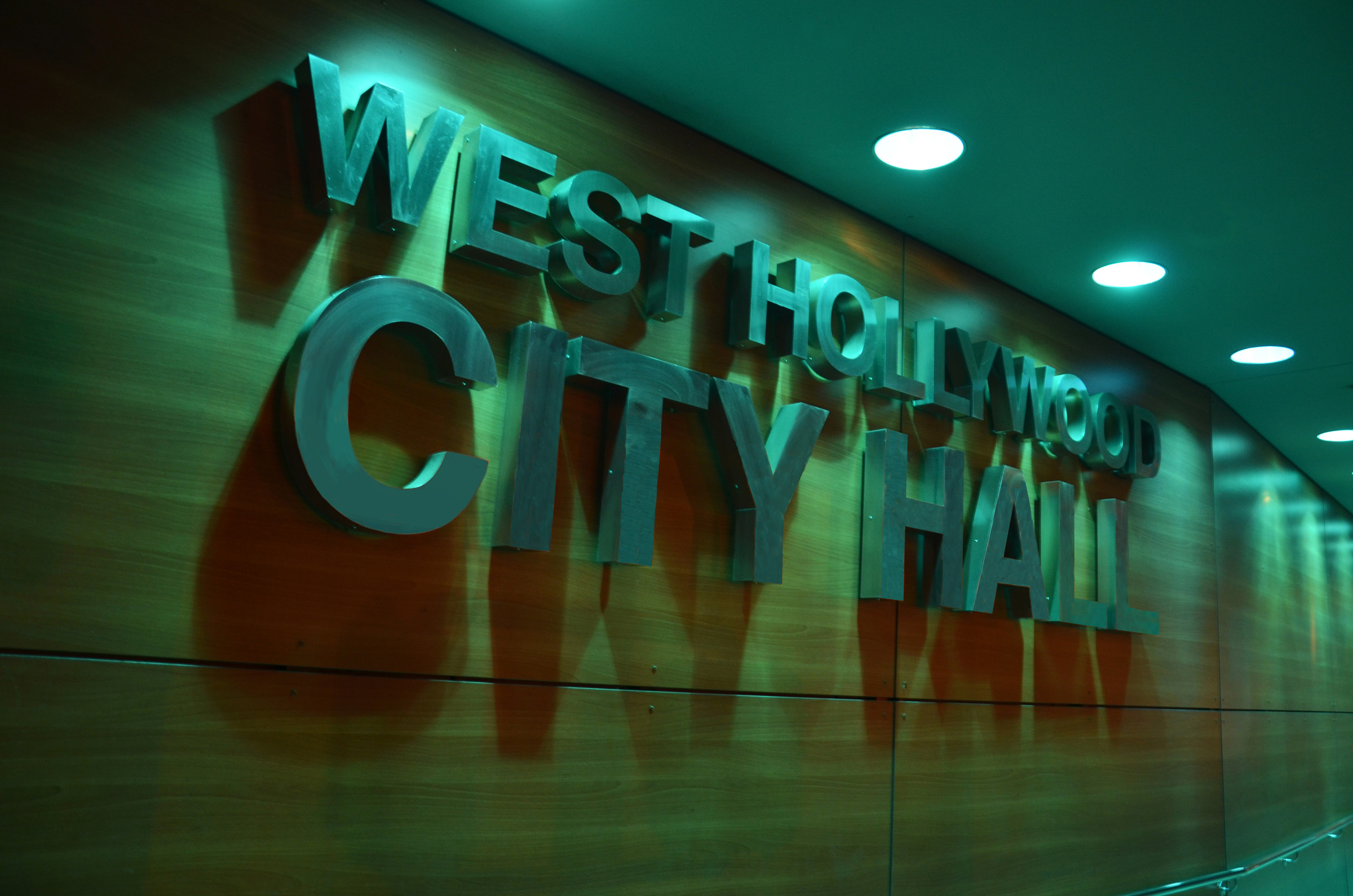 West Hollywood City Hall Lights Up in Teal in Recognition of Ovarian Cancer Awareness Month