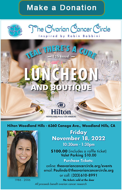 Teal There's A Cure 2022 Luncheon / Boutique - SOLD OUT!