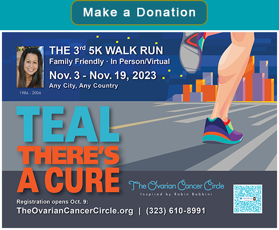 3rd Annual Teal There's A Cure 5K Walk/Run