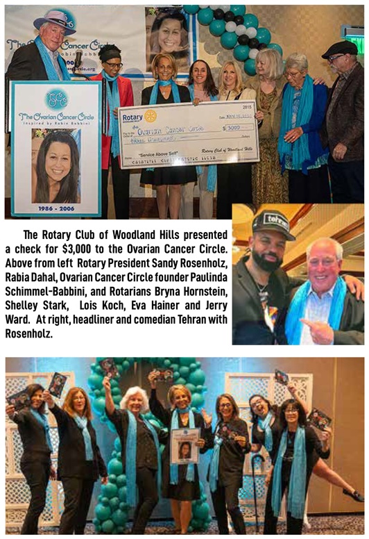 The Circle Team and Paulinda Schimmel Babbini
celebrate at the 15th Annual Teal There's a Cure Fundraiser