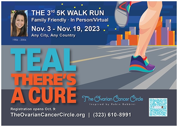 3rd Annual Teal There's A Cure 5K Walk/Run invite
