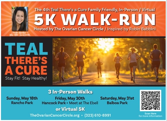 Teal There's A Cure 4th Walk-Run