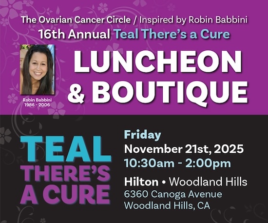 The Ovarian Cancer Circle 16th Annual Teal There's A Cure Luncheon Fundraiser November 21 2025