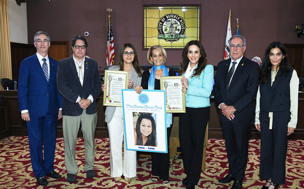 Beverly Hills City Hall with Paulinda and Dr. Memarzadeh